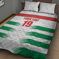 Custom Morocco Football Quilt Bed Set Road To Football Glory - Wonder Print Shop