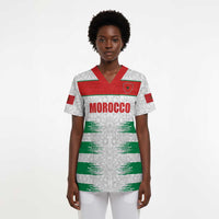 Custom Morocco Football Scrub Top Road To Football Glory - Wonder Print Shop