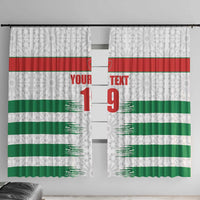Custom Morocco Football Window Curtain Road To Football Glory - Wonder Print Shop