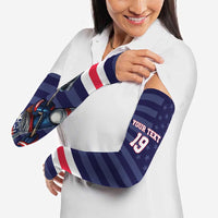 Custom USA Ice Hockey Arm Sleeves United States Eagle Mascot Style
