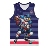Custom USA Ice Hockey Basketball Jersey United States Eagle Mascot Style
