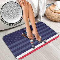 USA Ice Hockey Bathroom Set United States Eagle Mascot Style