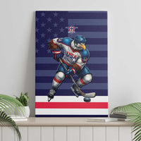 USA Ice Hockey Canvas Wall Art United States Eagle Mascot Style