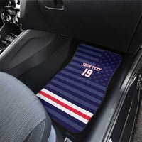 Custom USA Ice Hockey Car Mats United States Eagle Mascot Style