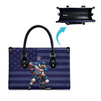 USA Ice Hockey Leather Bag United States Eagle Mascot Style