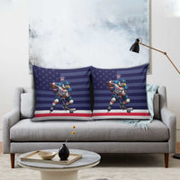 USA Ice Hockey Pillow Cover United States Eagle Mascot Style
