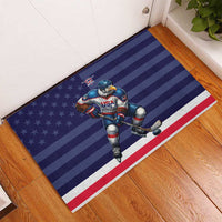 USA Ice Hockey Rubber Doormat United States Eagle Mascot Style