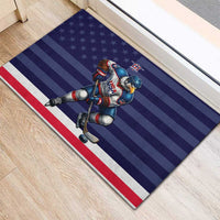 USA Ice Hockey Rubber Doormat United States Eagle Mascot Style
