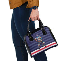 USA Ice Hockey Shoulder Handbag United States Eagle Mascot Style