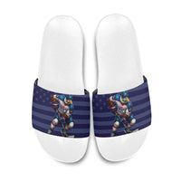 USA Ice Hockey Slide Sandals United States Eagle Mascot Style