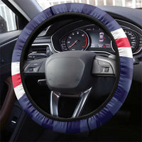 USA Ice Hockey Steering Wheel Cover United States Eagle Mascot Style