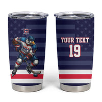 Custom USA Ice Hockey Tumbler Cup United States Eagle Mascot Style