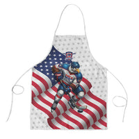 USA Ice Hockey Apron Eagle Mascot Stars and Stripes Design