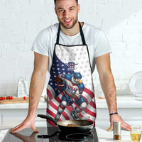 USA Ice Hockey Apron Eagle Mascot Stars and Stripes Design