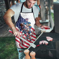 USA Ice Hockey Apron Eagle Mascot Stars and Stripes Design