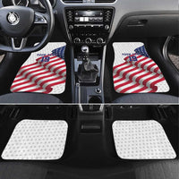 Custom USA Ice Hockey Car Mats Eagle Mascot Stars and Stripes Design
