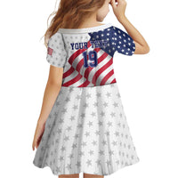 Custom USA Ice Hockey Family Matching Tank Maxi Dress and Hawaiian Shirt Eagle Mascot Stars and Stripes Design