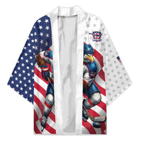 Custom USA Ice Hockey Kimono Eagle Mascot Stars and Stripes Design