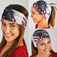 USA Ice Hockey Neck Gaiter Eagle Mascot Stars and Stripes Design