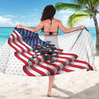 USA Ice Hockey Sarong Eagle Mascot Stars and Stripes Design