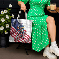 USA Ice Hockey Tote Bag Eagle Mascot Stars and Stripes Design