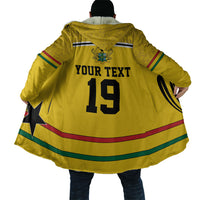 Custom World Football 2026 Ghana Cloak Black Star Adinkra Heritage Yellow Version