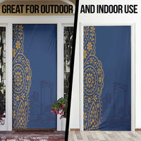 Italy Campania Door Cover Vietri Sul Mare Tile With Pompeii Ruins - Wonder Print Shop