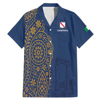 Italy Campania Family Matching Mermaid Dress and Hawaiian Shirt Vietri Sul Mare Tile With Pompeii Ruins - Wonder Print Shop