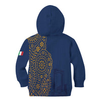 Italy Campania Kid Hoodie Vietri Sul Mare Tile With Pompeii Ruins - Wonder Print Shop