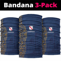 Italy Campania Neck Gaiter Vietri Sul Mare Tile With Pompeii Ruins - Wonder Print Shop