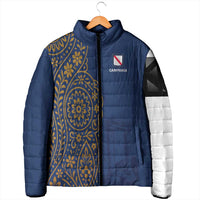 Italy Campania Padded Jacket Vietri Sul Mare Tile With Pompeii Ruins - Wonder Print Shop