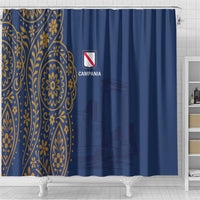 Italy Campania Shower Curtain Vietri Sul Mare Tile With Pompeii Ruins - Wonder Print Shop