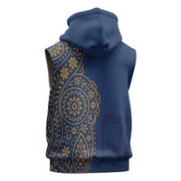 Italy Campania Sleeveless Zip Hoodie Vietri Sul Mare Tile With Pompeii Ruins - Wonder Print Shop