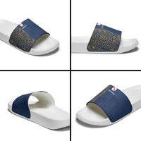 Italy Campania Slide Sandals Vietri Sul Mare Tile With Pompeii Ruins - Wonder Print Shop