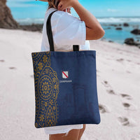 Italy Campania Tote Bag Vietri Sul Mare Tile With Pompeii Ruins - Wonder Print Shop
