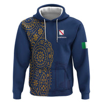 Italy Campania Zip Hoodie Vietri Sul Mare Tile With Pompeii Ruins - Wonder Print Shop