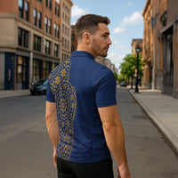 Italy Campania Zipper Polo Shirt Vietri Sul Mare Tile With Pompeii Ruins - Wonder Print Shop