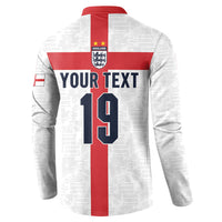 Custom England Football 60 Year Legacy Button Sweatshirt 1966 Legends Then 2026 Legends Now