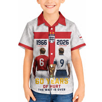 Custom England Football 60 Year Legacy Hawaiian Shirt 1966 Legends Then 2026 Legends Now