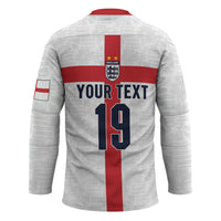 Custom England Football 60 Year Legacy Hockey Jersey 1966 Legends Then 2026 Legends Now