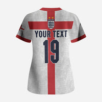 Custom England Football 60 Year Legacy Scrub Top 1966 Legends Then 2026 Legends Now