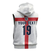 Custom England Football 60 Year Legacy Sleeveless Hoodie 1966 Legends Then 2026 Legends Now