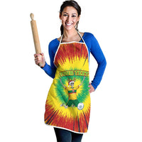 Personalized Lithuania Christmas Tie Dye Apron Skeleton Soccer Goal Celebration Santa Hat - Wonder Print Shop