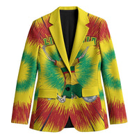 Personalized Lithuania Christmas Tie Dye Blazer Skeleton Soccer Goal Celebration Santa Hat - Wonder Print Shop