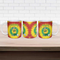 Personalized Lithuania Christmas Tie Dye Ceramic Mug Skeleton Soccer Goal Celebration Santa Hat - Wonder Print Shop