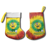 Personalized Lithuania Christmas Tie Dye Christmas Stocking Skeleton Soccer Goal Celebration Santa Hat - Wonder Print Shop