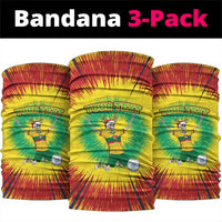 Personalized Lithuania Christmas Tie Dye Neck Gaiter Skeleton Soccer Goal Celebration Santa Hat - Wonder Print Shop