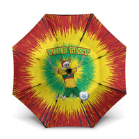 Personalized Lithuania Christmas Tie Dye Umbrella Skeleton Soccer Goal Celebration Santa Hat - Wonder Print Shop
