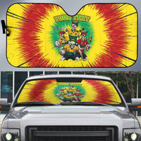 Personalized Lithuania Christmas Auto Sun Shade Skeleton Rugby Tie Dye Vintage - Wonder Print Shop