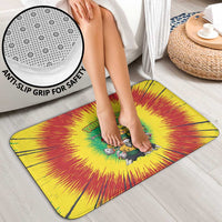 Personalized Lithuania Christmas Bathroom Set Skeleton Rugby Tie Dye Vintage - Wonder Print Shop